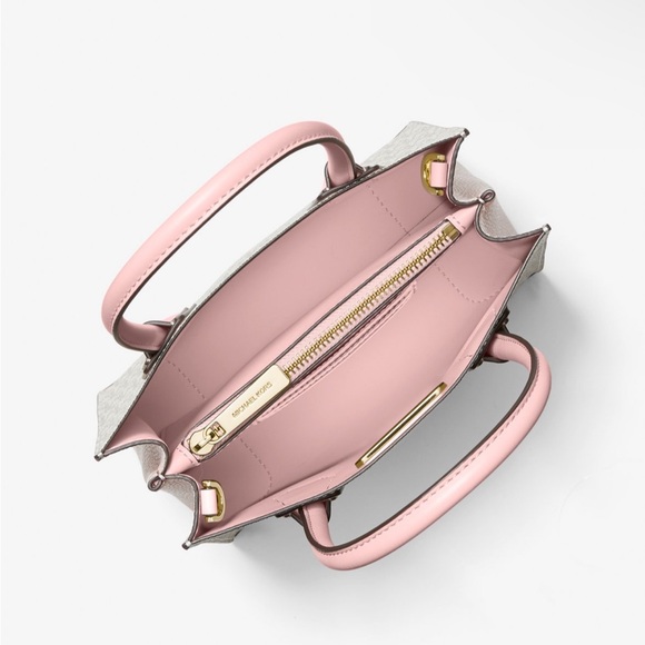 NEW Michael Kors Mercer Medium Logo and Leather Accordion Crossbody Bag - Picture 3 of 4